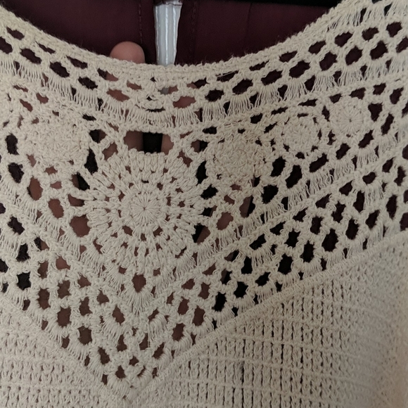 ENTRO Crochet Top Sleeveless Dress - Picture 5 of 7